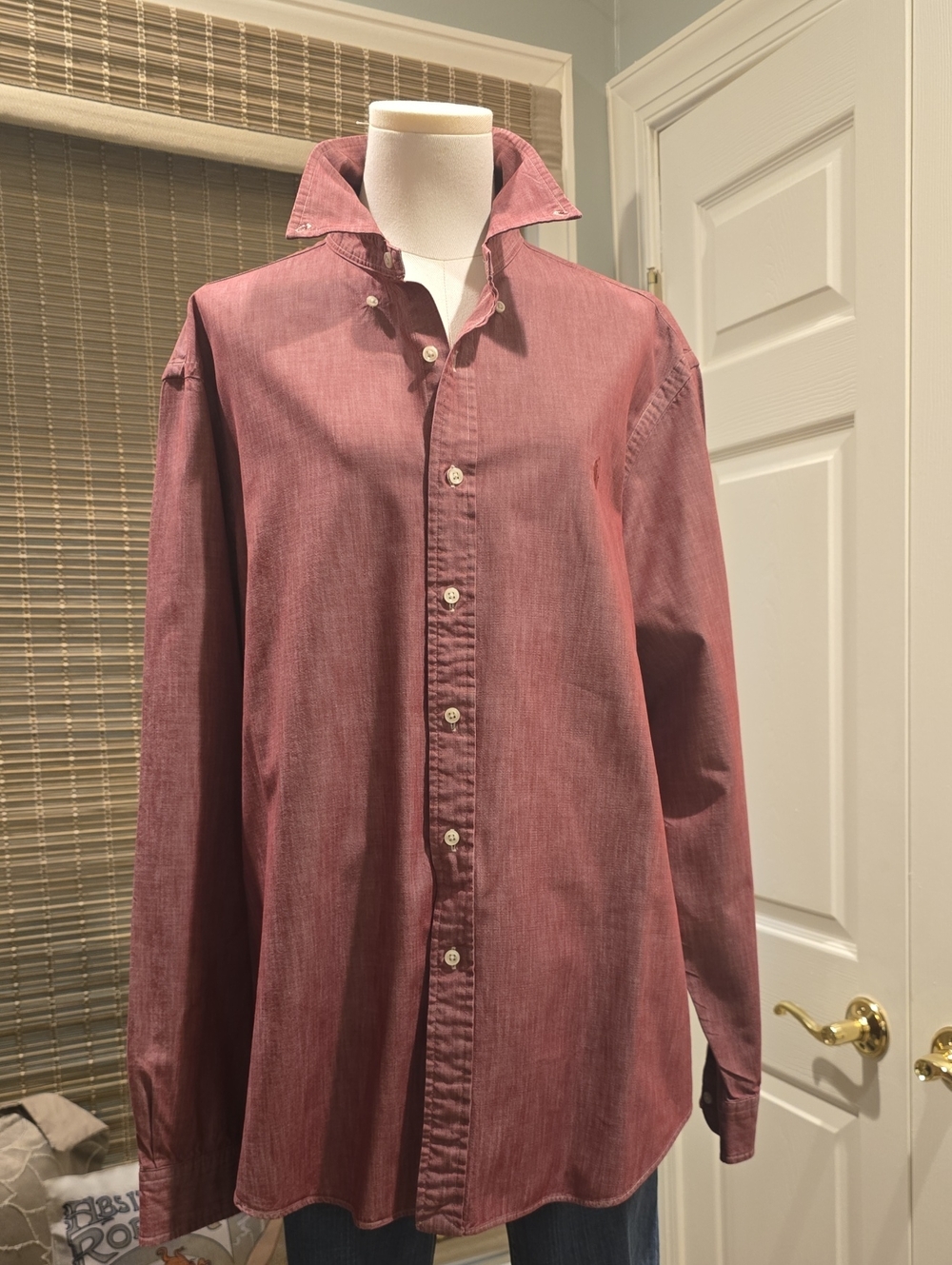 Ralph Lauren Men's Button-Down Shirt - Wine
